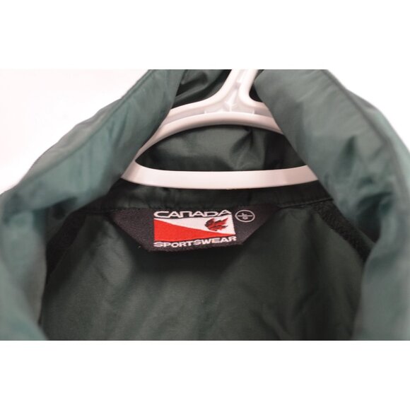 BC Senior Games Windbreaker w/ Hood Green Retro Mens Large British Columbia Vtg - Picture 4 of 9
